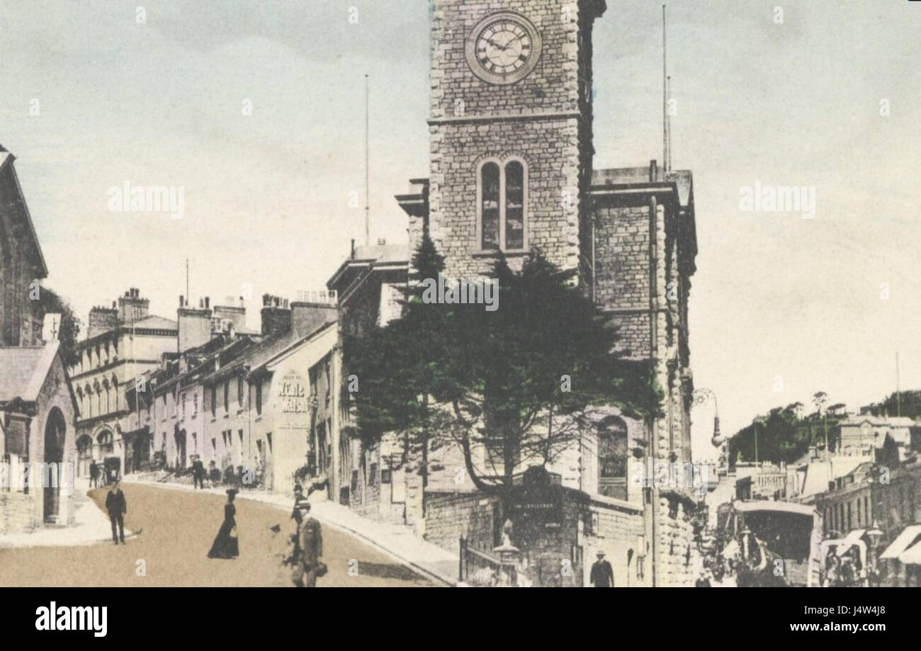 Torquay Town Hall Jahr 1922 Stockfoto