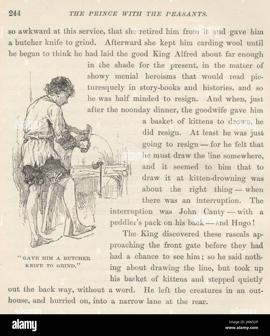 Der Prinz und der Bettelknabe 19 244 Stockfoto