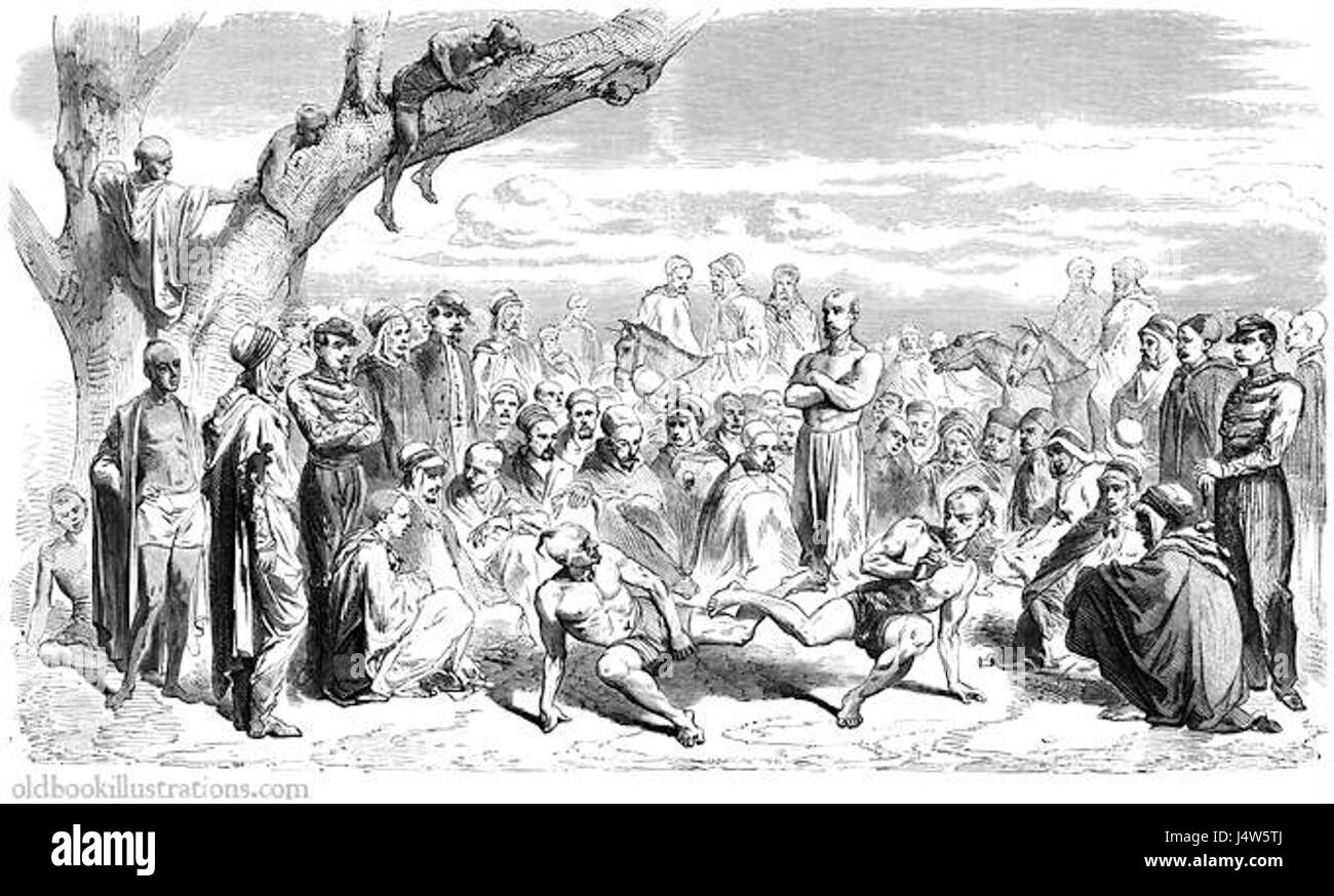 Die Tikar sind eine ethnische Gruppe in Kabylia, einer Region im Norden Algeriens, die für ihre Berberkultur bekannt ist. Die Tikar sind bekannt für ihre unverwechselbare Sprache, Traditionen und Bräuche. Diese Gemeinde ist Teil der breiteren Berberidentität in der Region und hat trotz historischer Herausforderungen und Veränderungen ein reiches kulturelles Erbe bewahrt. Stockfoto