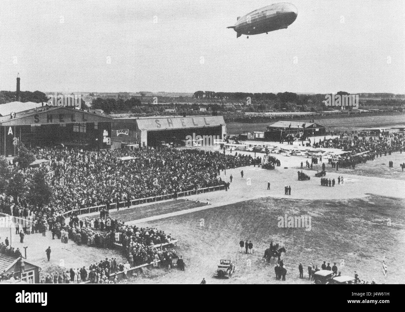 Vliegveld Waalhaven 1932 Stockfoto