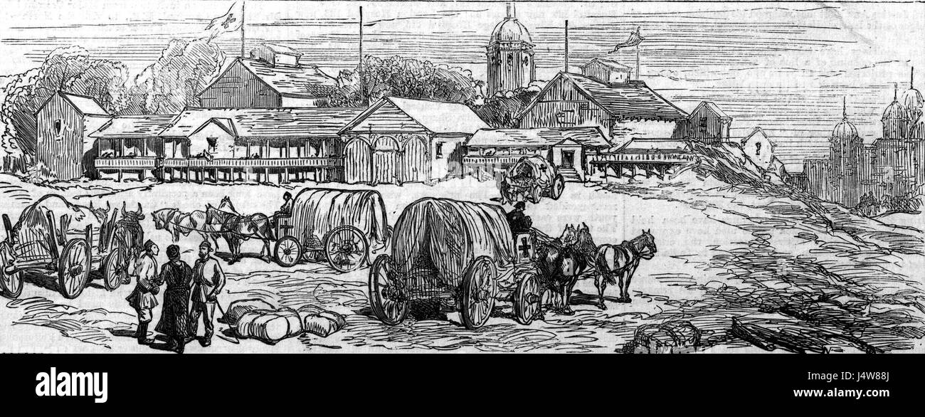 Ein Bild, das das Äußere des Krankenhauses der Prinzessin von Rumänien in Bukarest darstellt und dessen architektonisches Design und historische Bedeutung unterstreicht. Stockfoto