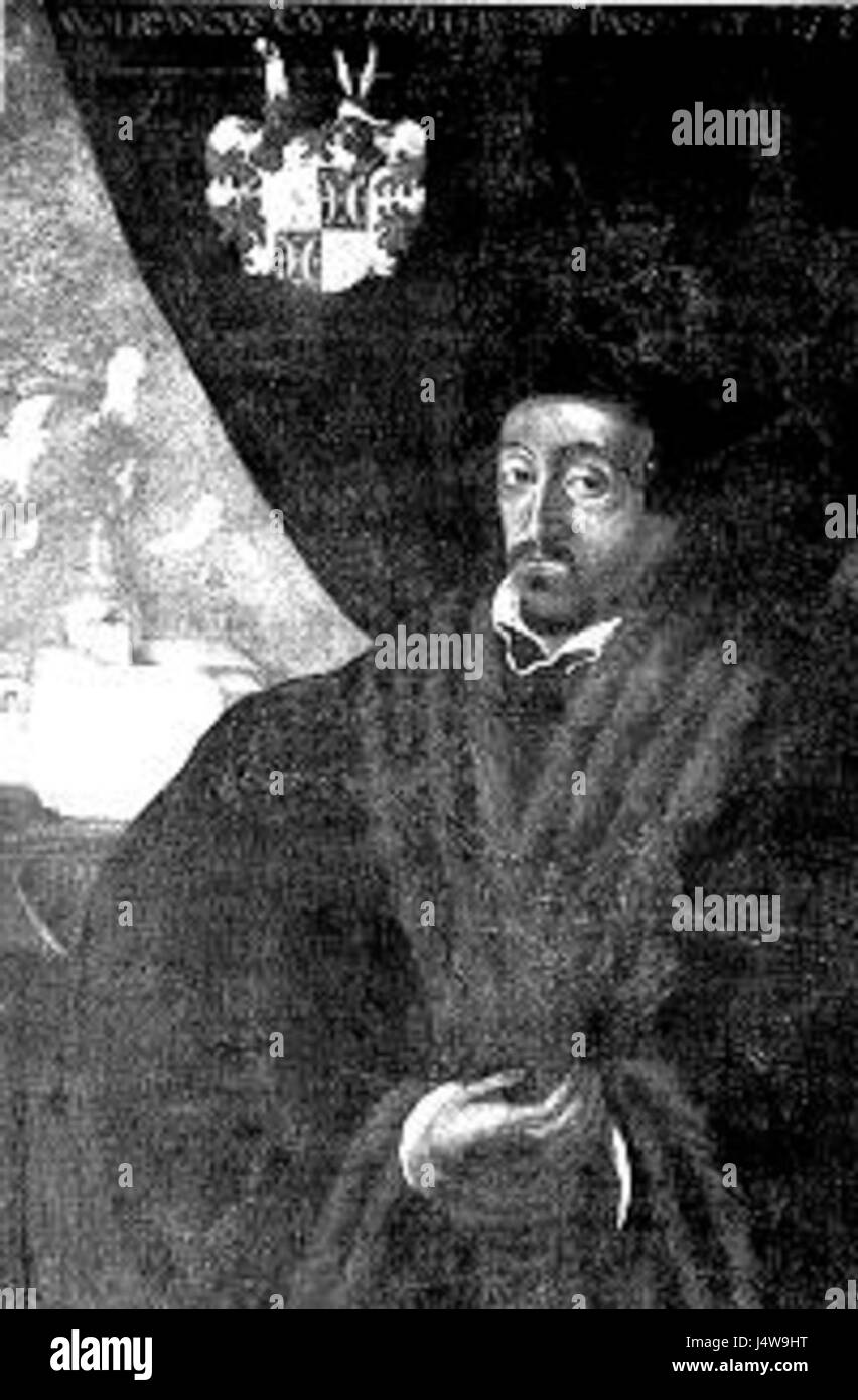 Wolfgang von Salm war ein deutscher Adliger und Offizier, bekannt für seinen Militärdienst und seine Beiträge zur Geschichte des Heiligen Römischen Reiches im 17. Jahrhundert. Stockfoto