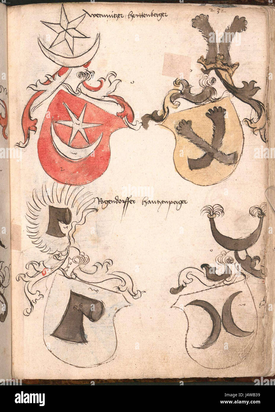Wernigeroder Wappenbuch 459 Stockfoto