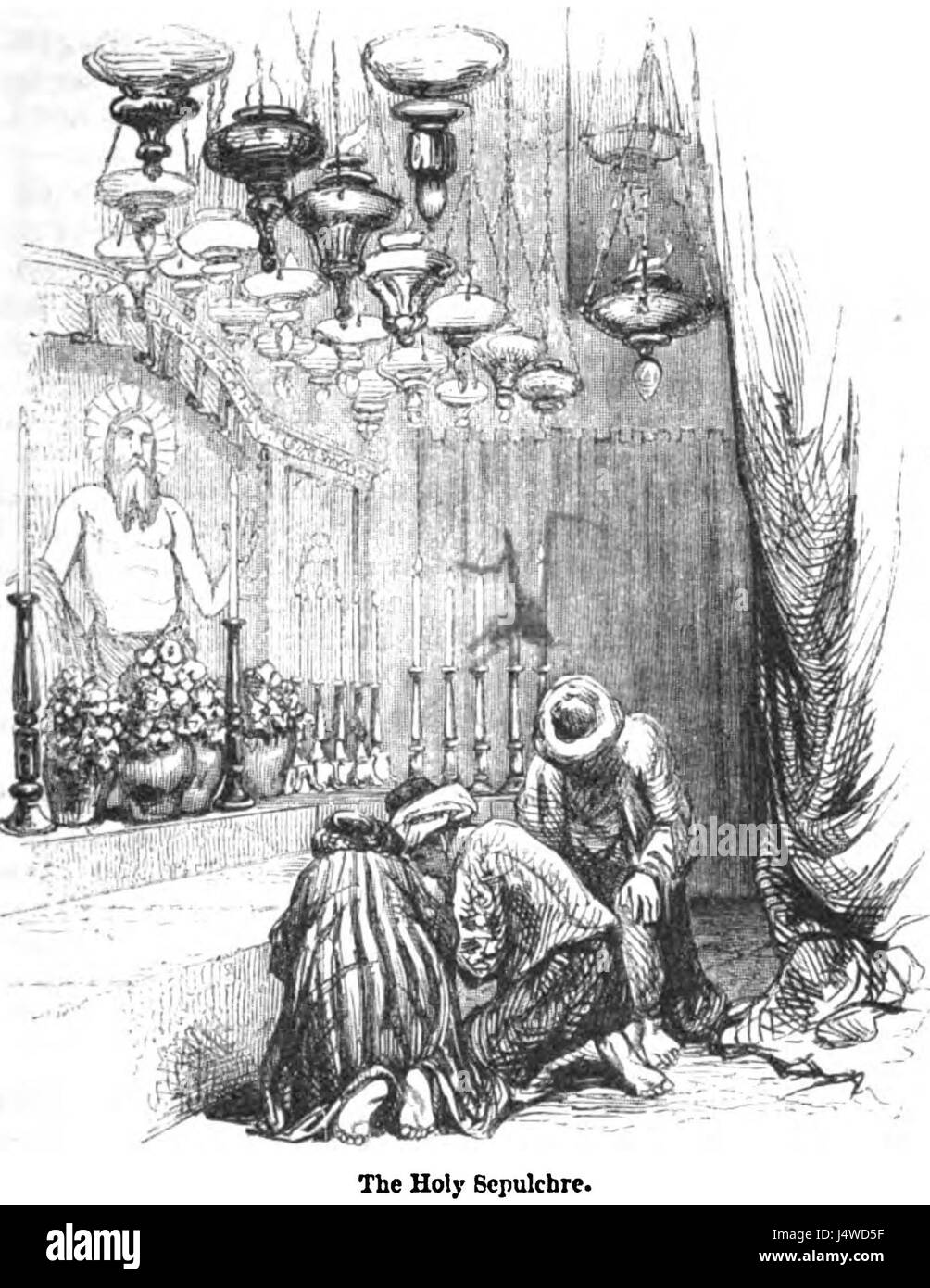 Die Heiligen Sepulehre. George Dodd. Bildhafte Geschichte des russischen Krieges 1854 5 6 Stockfoto