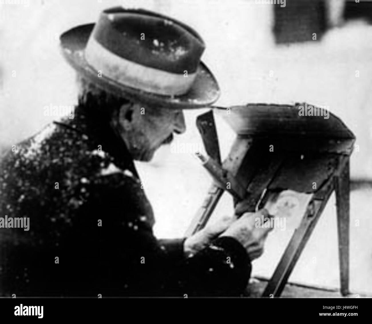 Wilson Alwyn Bentley Snima Emulzi Ze Sklenene desky Stockfoto