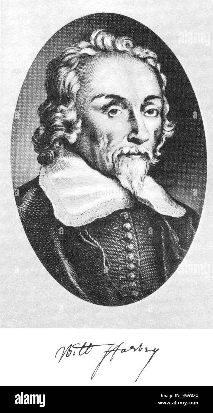 William Harvey (1578 1657) Stockfoto