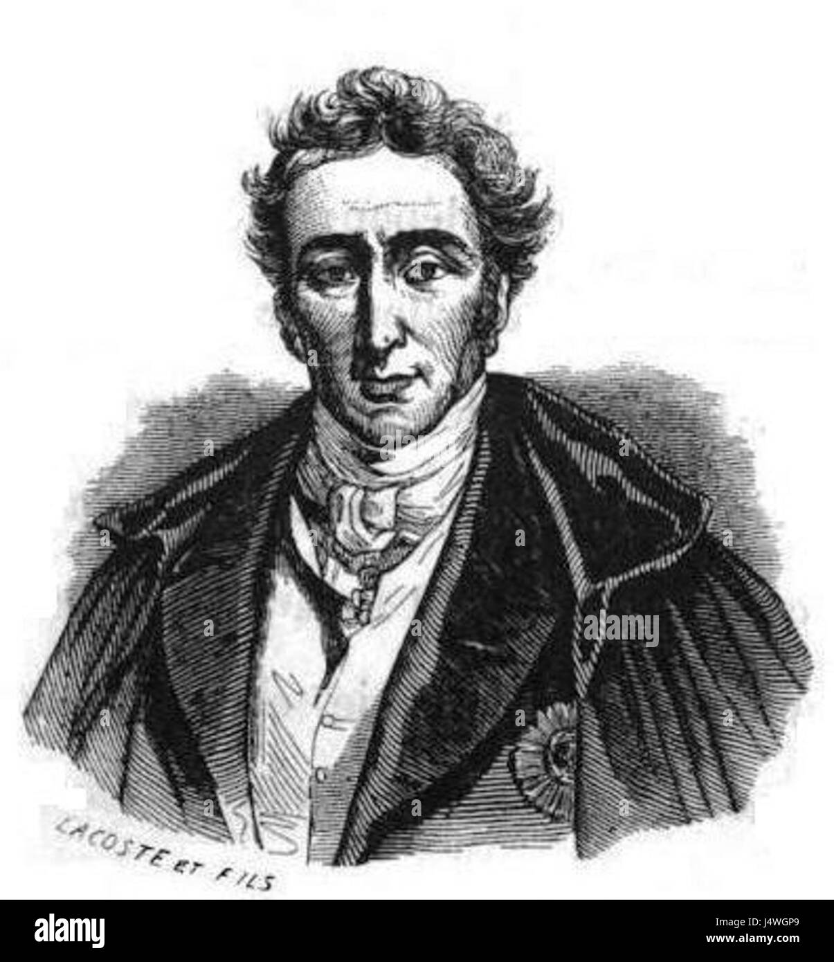 Dieses historische Stück fängt einen Moment im Leben von Arthur Wellesley, dem Duke of Wellington, um 1843 ein. Wellington, bekannt für seine militärischen Siege, insbesondere die Schlacht von Waterloo, war eine Schlüsselfigur in der britischen und europäischen Geschichte des 19. Jahrhunderts. Stockfoto
