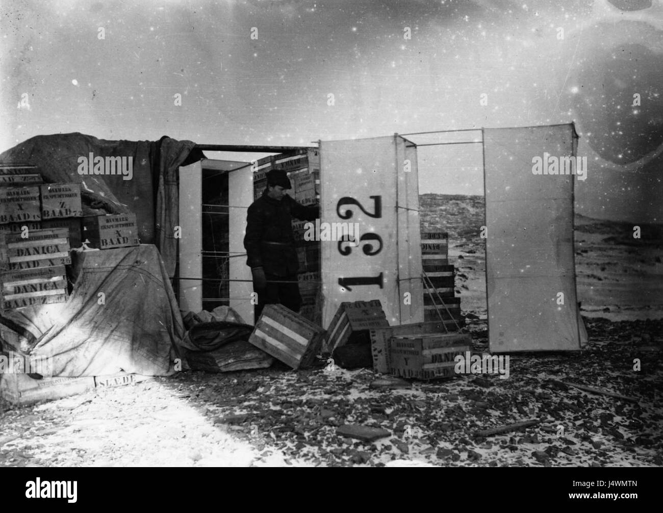 Wegener-Expedition 1930 005 Stockfoto