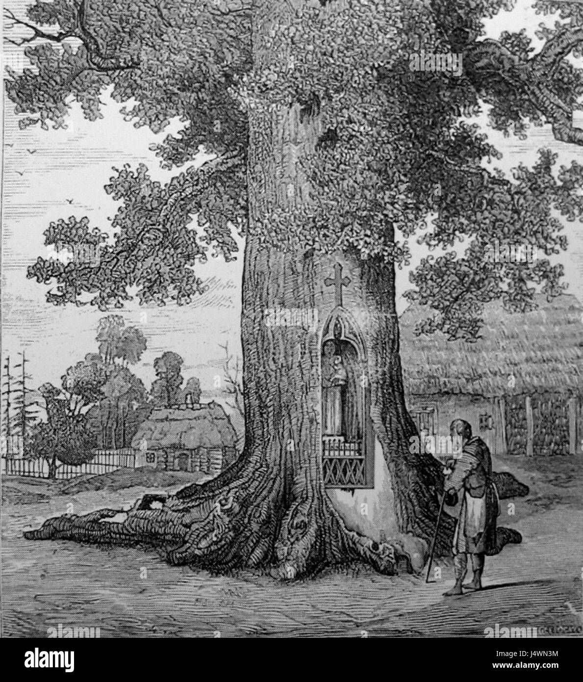 Ujescie ist ein Begriff, der mit einer Mündung eines Flusses zusammenhängt und sich in der Regel auf Orte bezieht, an denen Süßwasser auf das Meer oder den Ozean trifft. Sie kann auch verwendet werden, um eine natürliche Wasserstraße zu beschreiben, in der Flüsse oder Bäche in größere Gewässer fließen. Stockfoto