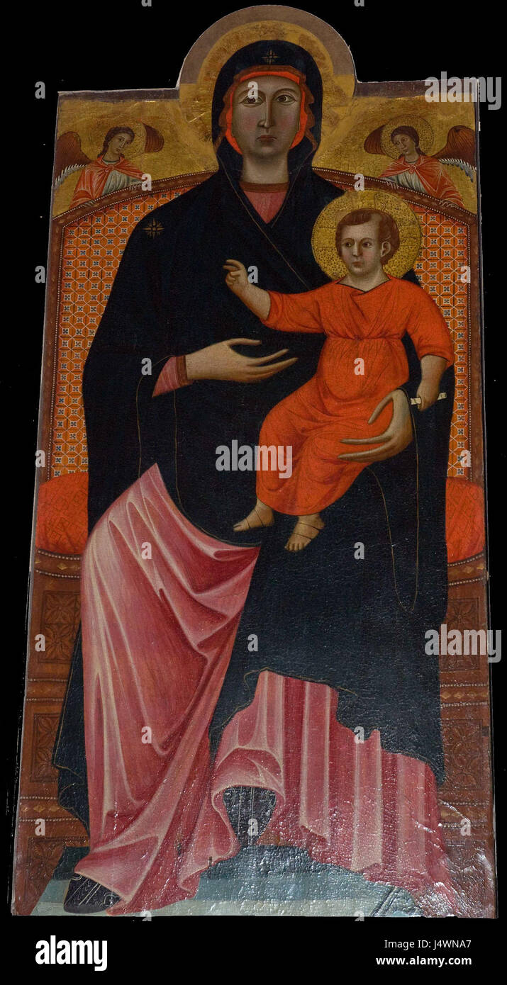 Vergine Con Bambino, Cimabue o Giotto Stockfoto