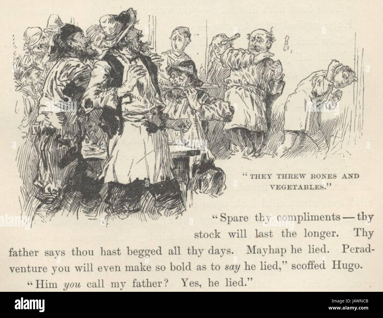Der Prinz und der Pauper bezieht sich auf den Klassiker von Mark Twain, der erstmals 1881 veröffentlicht wurde. Es erzählt die Geschichte von zwei Jungen, einem Prinzen und einem Armen, die ihren Platz tauschen und das Leben des anderen erleben. Stockfoto