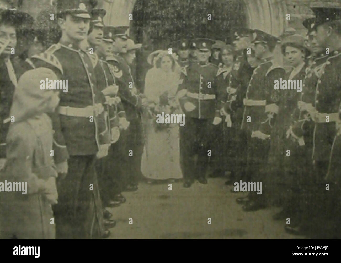 Pfarrkirche Hochzeit Saint Helier Jersey 1913 Stockfoto