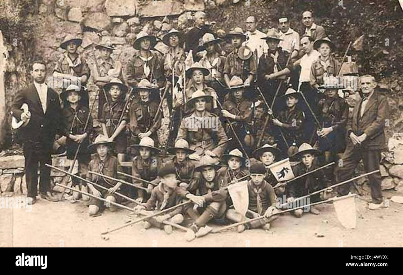 Tropa de Tortosa 1927-28 Stockfoto