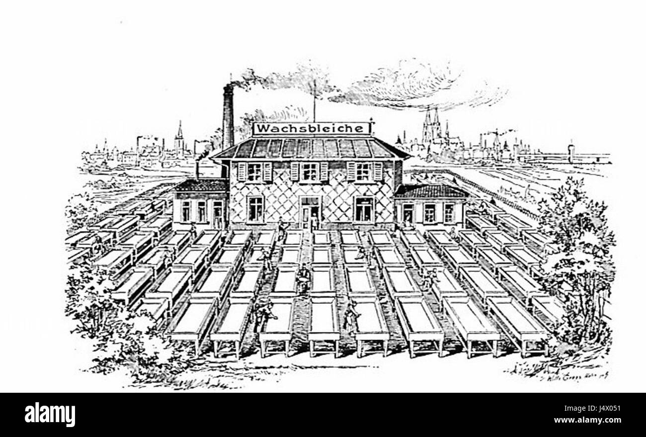 Wachsbleiche Raderthal Stockfoto