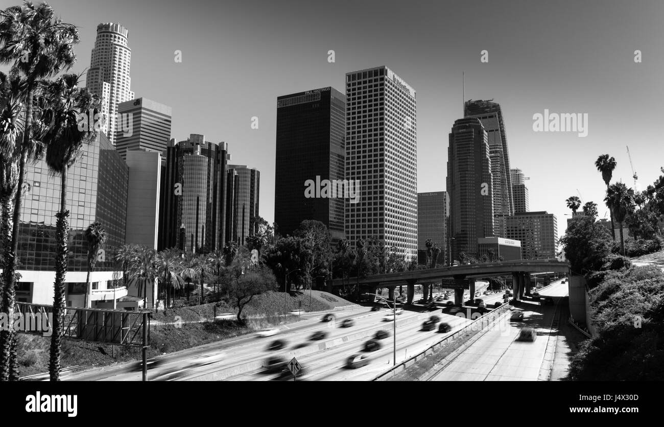 Los Angeles, CA - 4. St. Bridge Blick nach Süden Stockfoto
