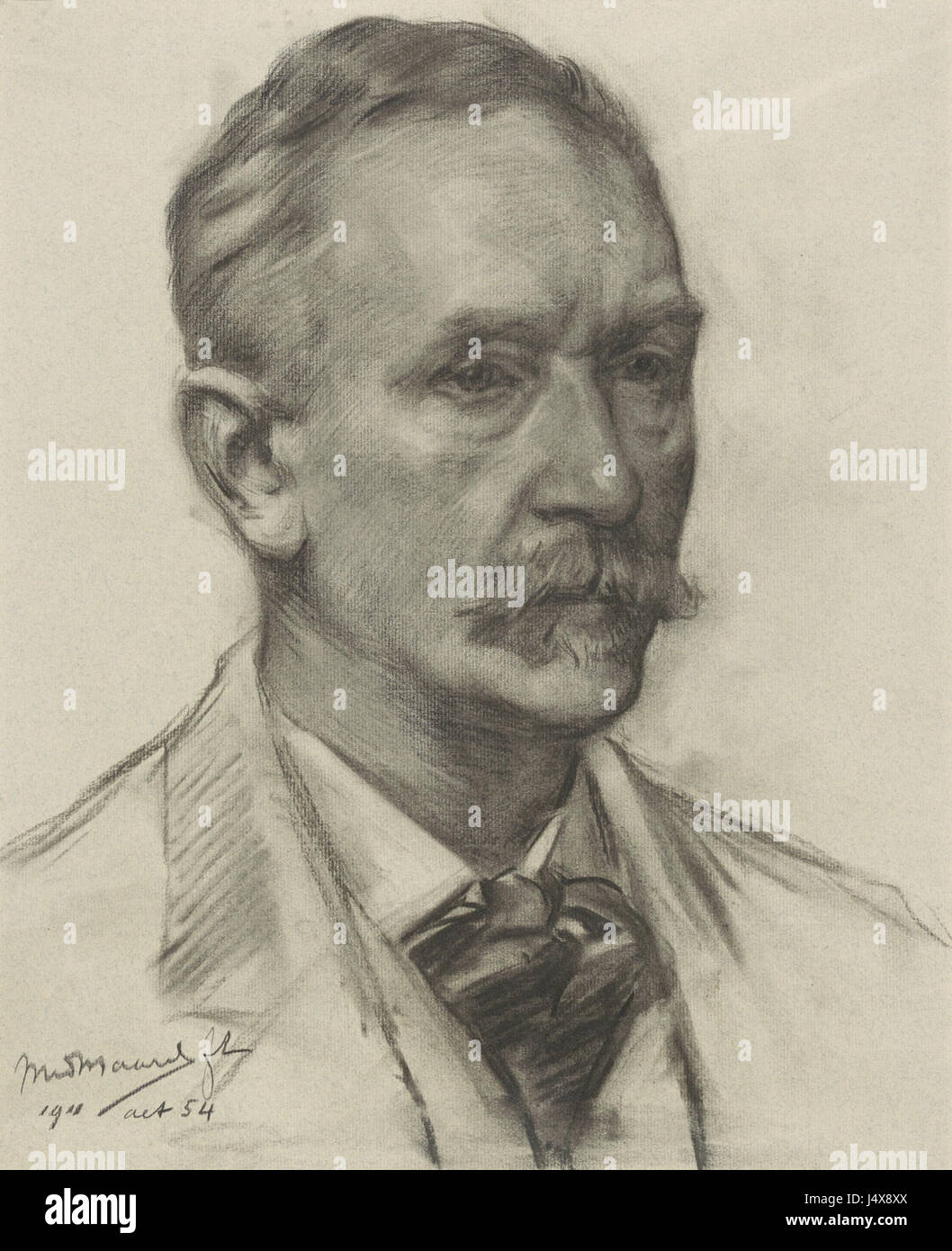 Zelfportret van Marinus van der Maarel (1911) Stockfoto