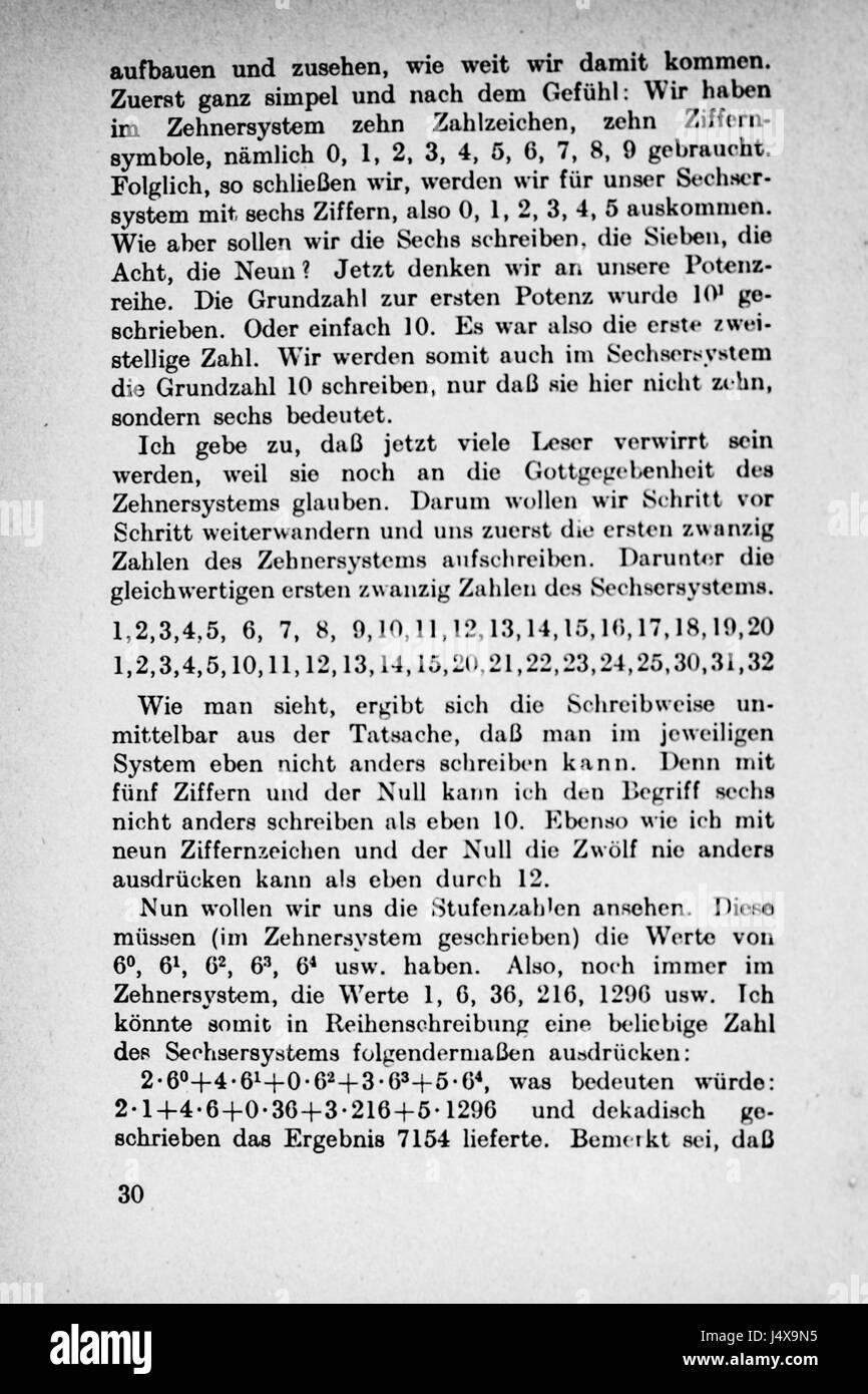 Vom Einmaleins Zum Integral Seite 030 Stockfoto
