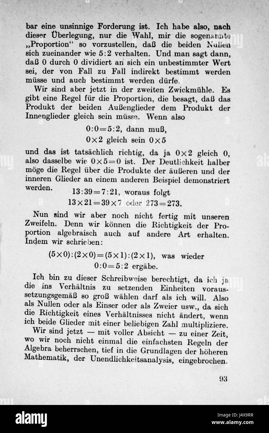 Vom Einmaleins Zum Integral Seite 093 Stockfoto