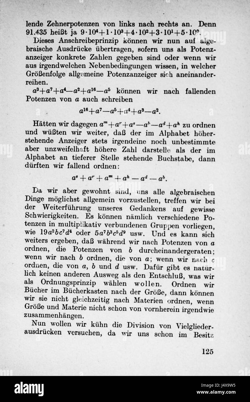 Vom Einmaleins Zum Integral Seite 125 Stockfoto