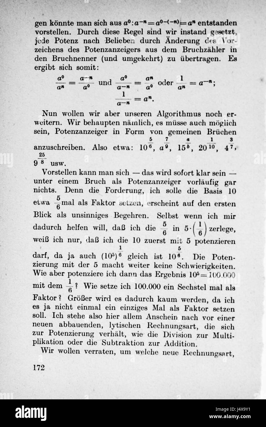 Vom Einmaleins Zum Integral Seite 172 Stockfoto