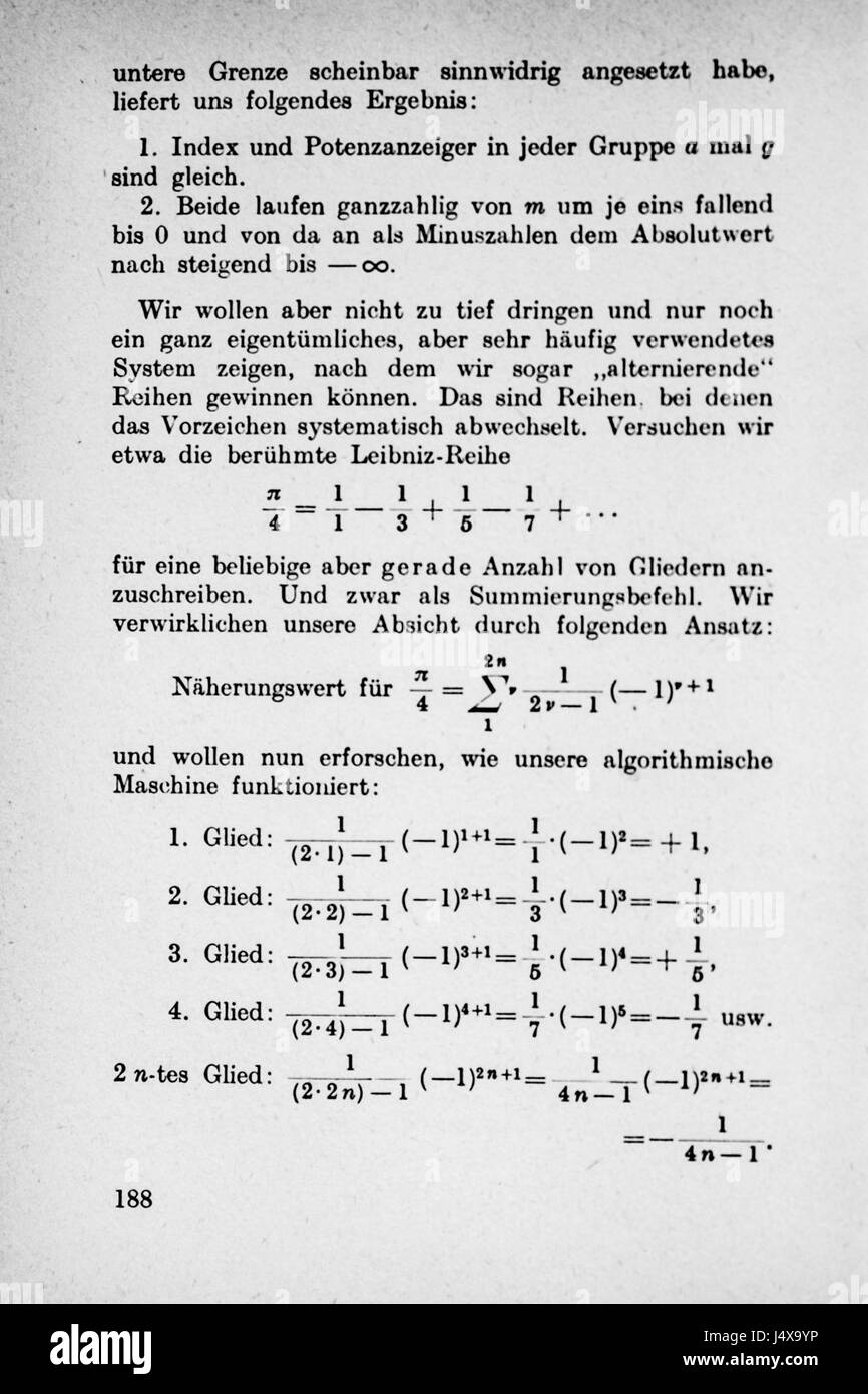 Vom Einmaleins Zum Integral Seite 188 Stockfoto