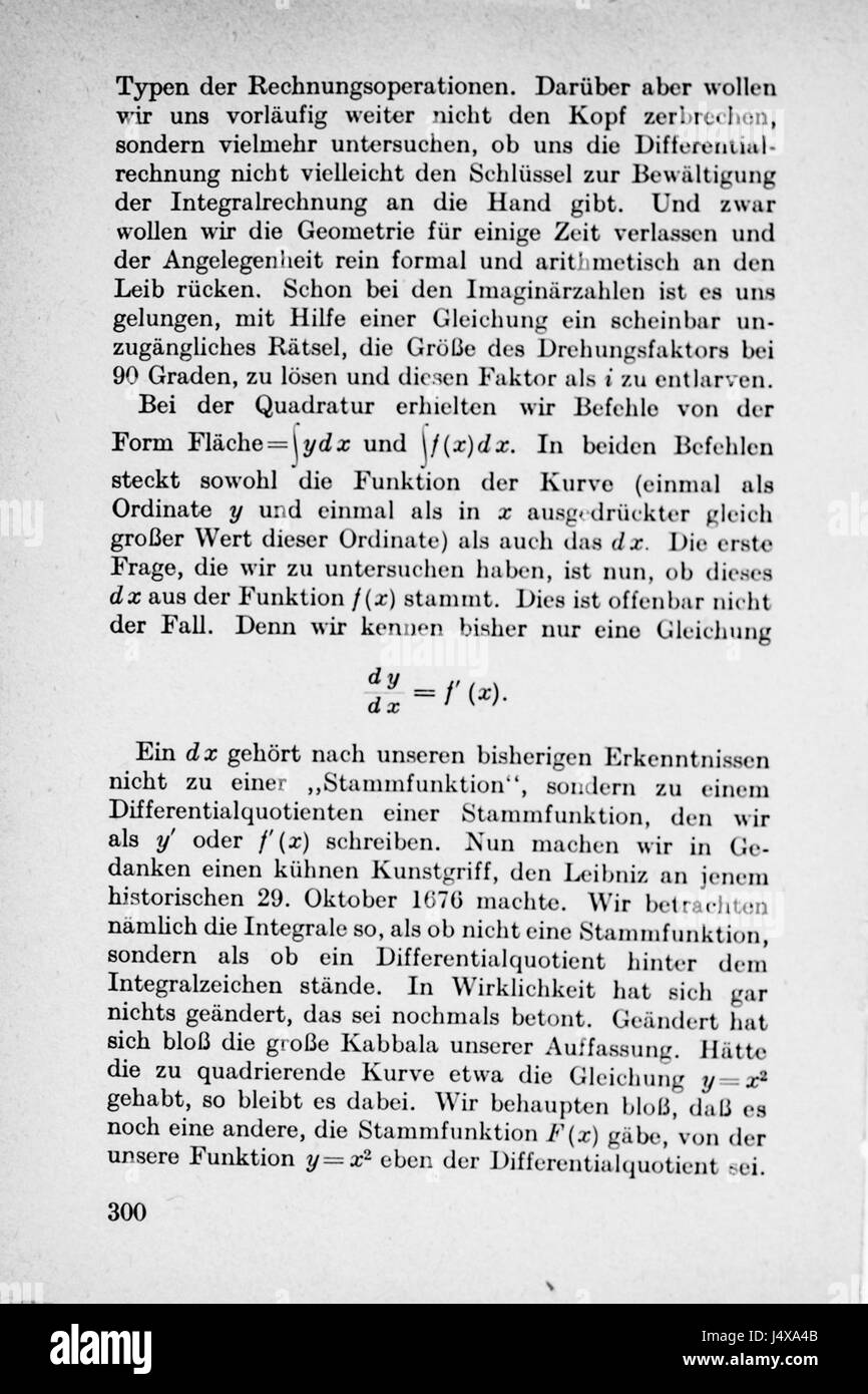 Vom Einmaleins Zum Integral Seite 300 Stockfoto
