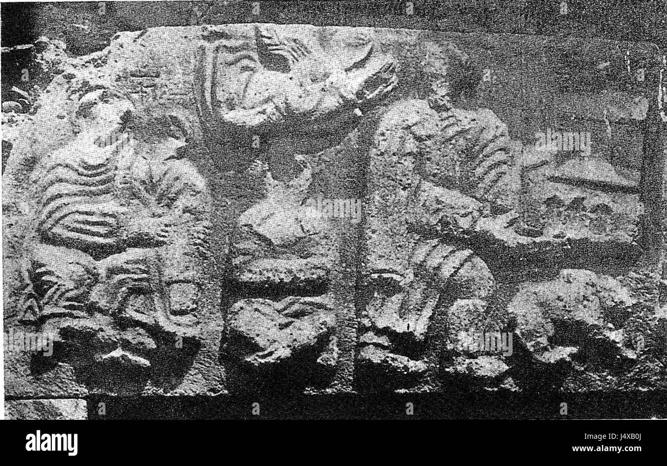 Kirche Barelief Zaqi Stockfoto