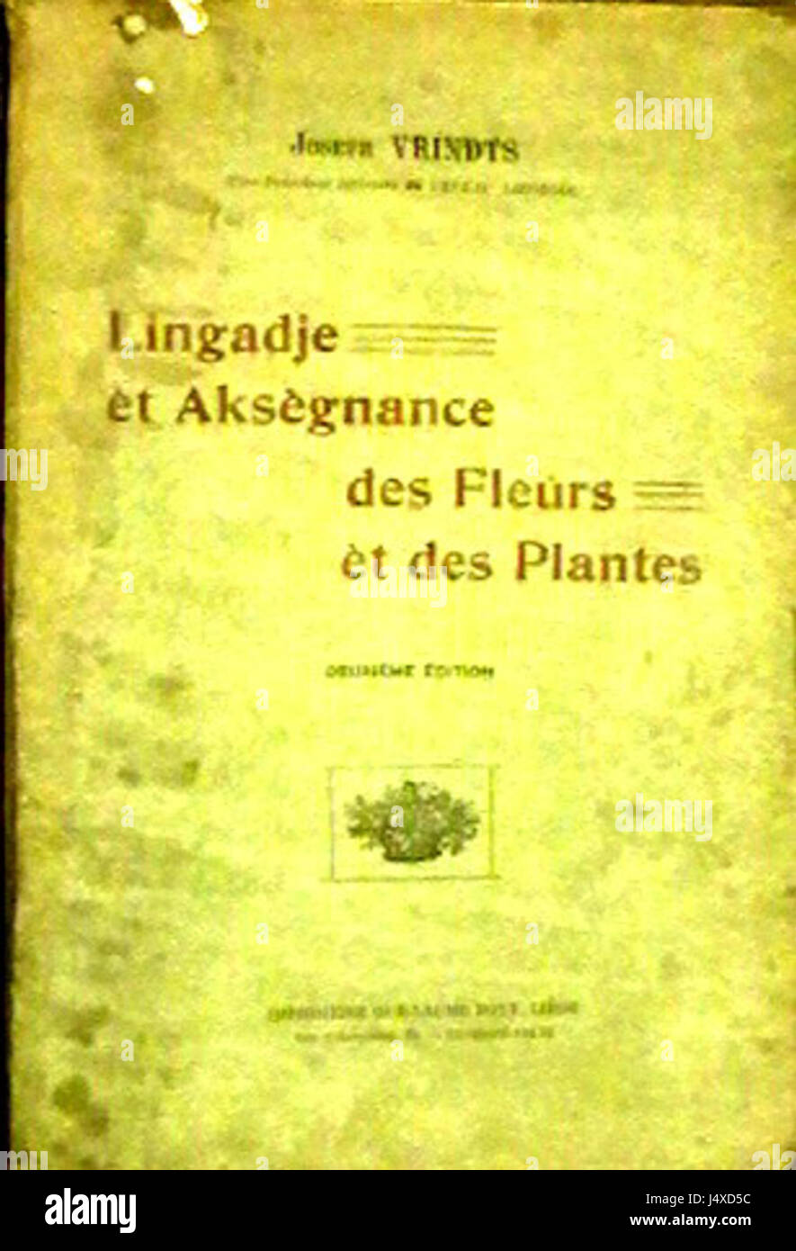 „Vrindts lingaedje plantes“ bezieht sich auf eine Sammlung botanischer Studien zu verschiedenen Pflanzenarten, die sich möglicherweise auf die regionale Flora konzentrieren. Stockfoto
