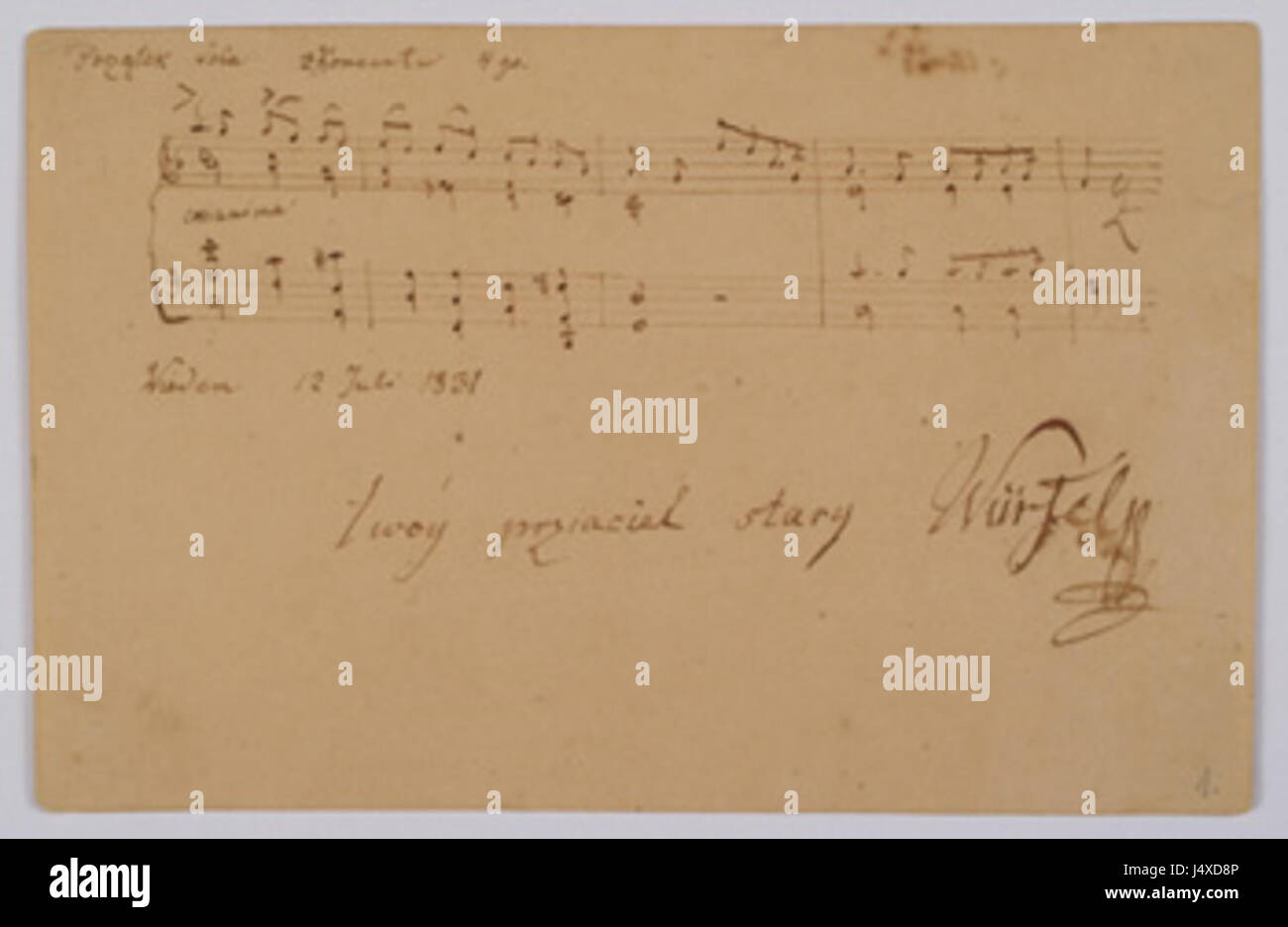 Wurfel Chopinovi Stockfoto