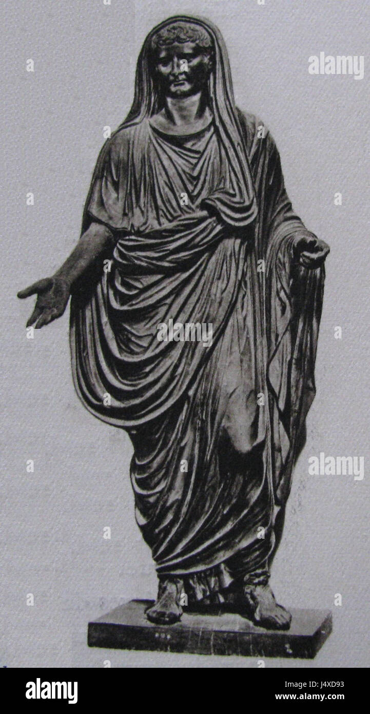 Theater-Statue Tibere Stockfoto