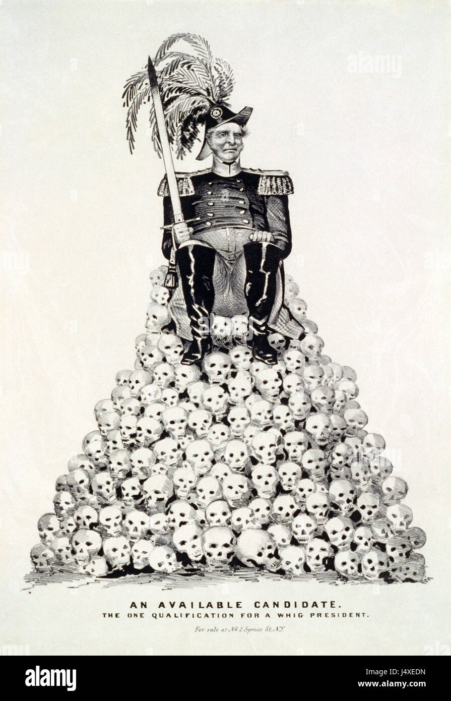 Eine historische Referenz an die Whig-Primär von 1848, ein wichtiges Ereignis in der amerikanischen politischen Geschichte, das sich auf die politische Landschaft der damaligen Zeit konzentriert. Stockfoto