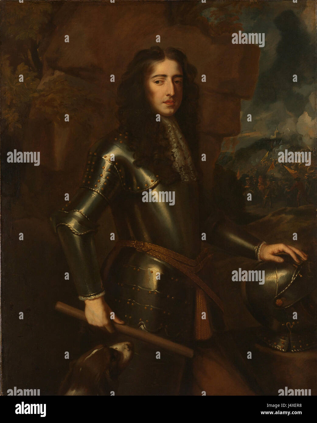 Willem III (1650 1702), Prins van Oranje. Stadthalters, Sedert 1689 Tevens Koning van Engeland Rijksmuseum SK A 879 Stockfoto