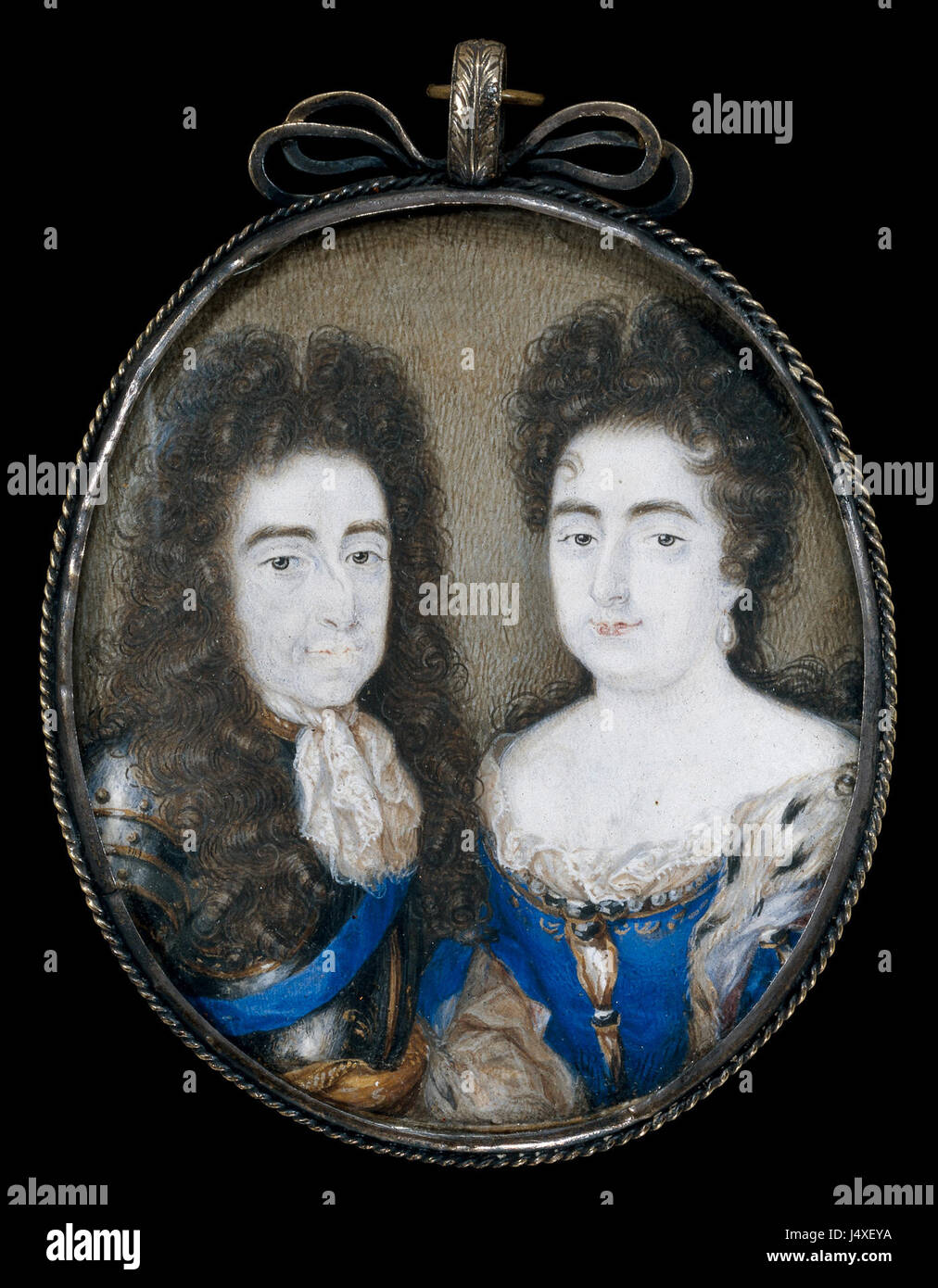 Willem III (1650 1702), Prins van Oranje En Sinds 1689 Koning van Engeland met Zijn Vrouw Maria Stuart (1662-95) Rijksmuseum SK A 4324 Stockfoto