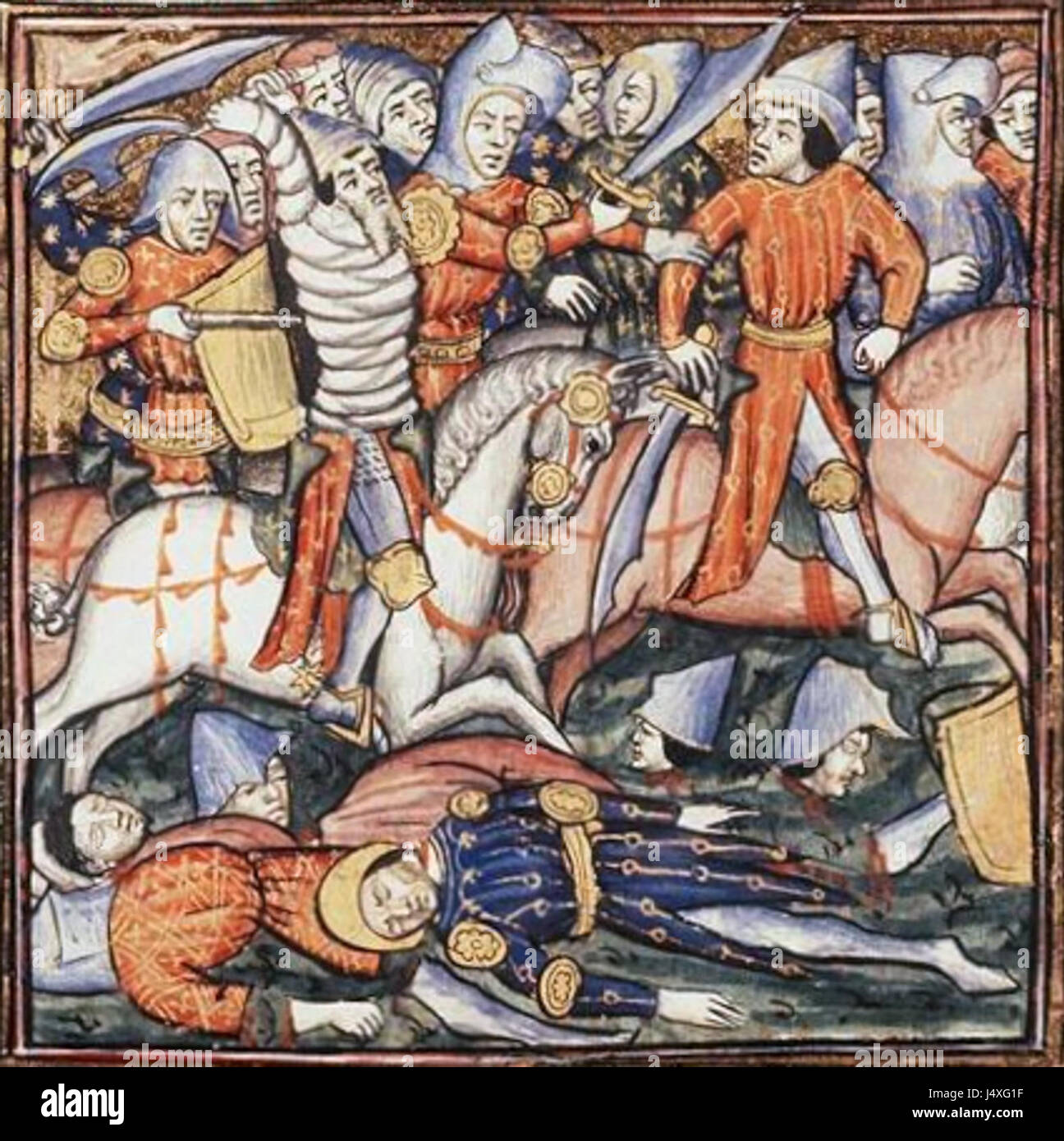 Die Schlacht von Cannae, die 216 v. Chr. während des Zweiten Punischen Krieges ausgetragen wurde, ist ein bedeutendes historisches militärisches Eingreifen, bei dem Hannibals karthagische Armee die römischen Streitkräfte besiegte. Stockfoto