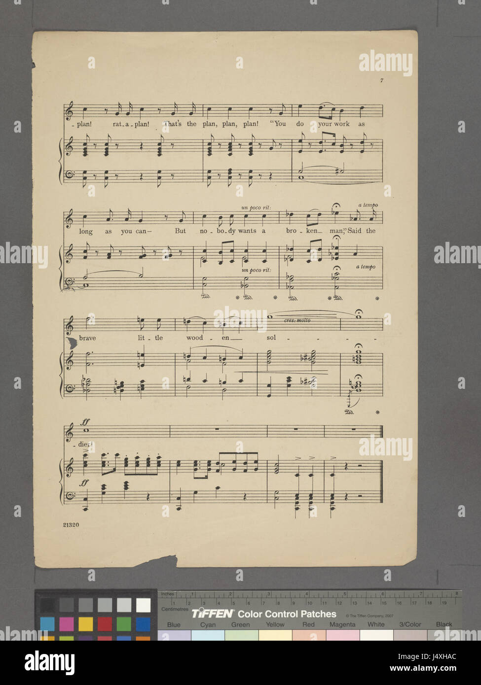 Der kleine hölzerne Soldat (NYPL Hades 1929055 1990134) Stockfoto