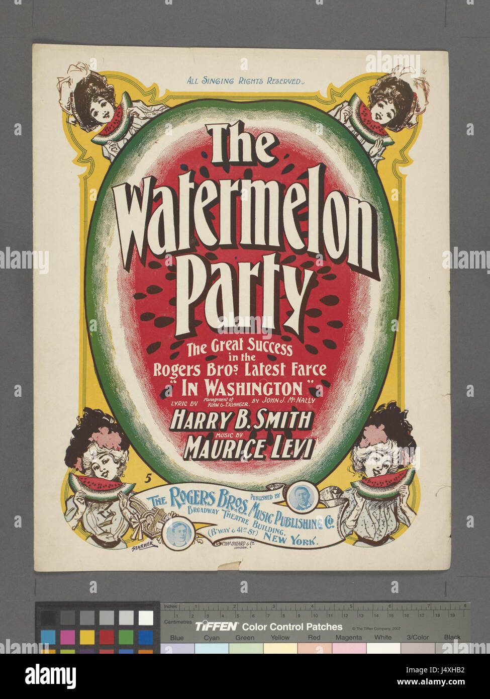 Die Wassermelone Party (NYPL Hades 1935901 1999332) Stockfoto