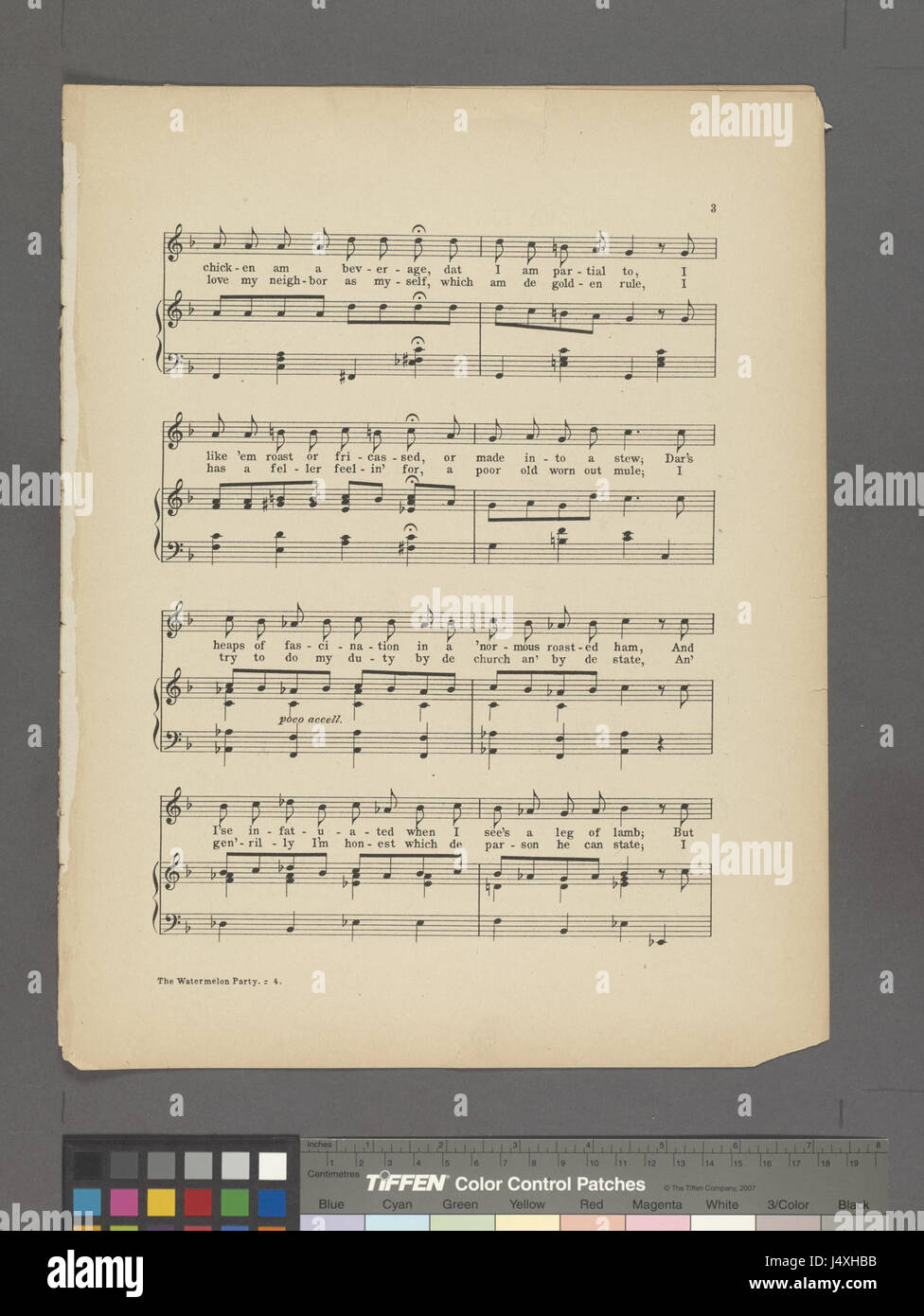 Die Wassermelone Party (NYPL Hades 1935902 1999340) Stockfoto