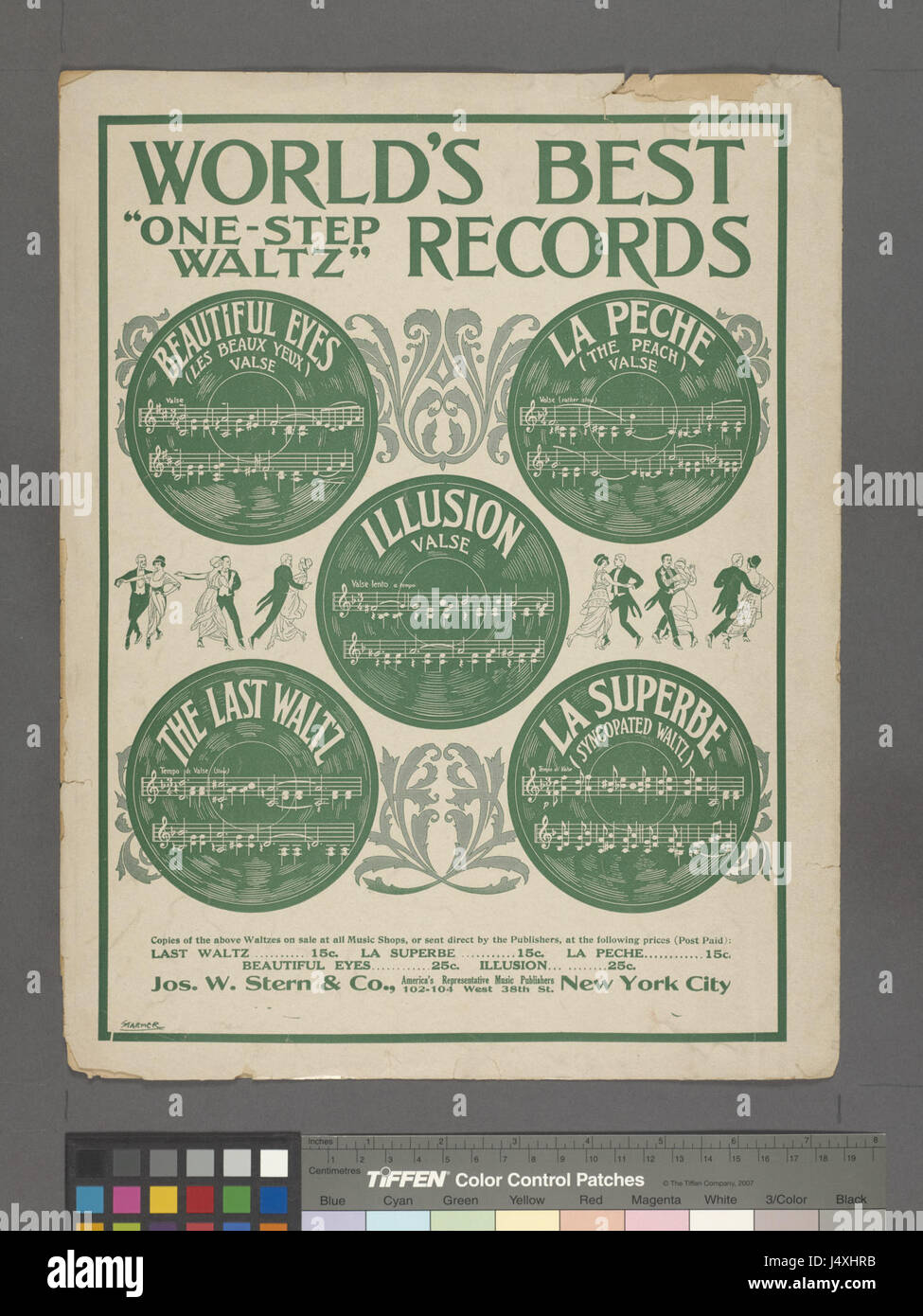 Während die Kloster Glocken wurden (NYPL Hades 1935959 2001213) Stockfoto