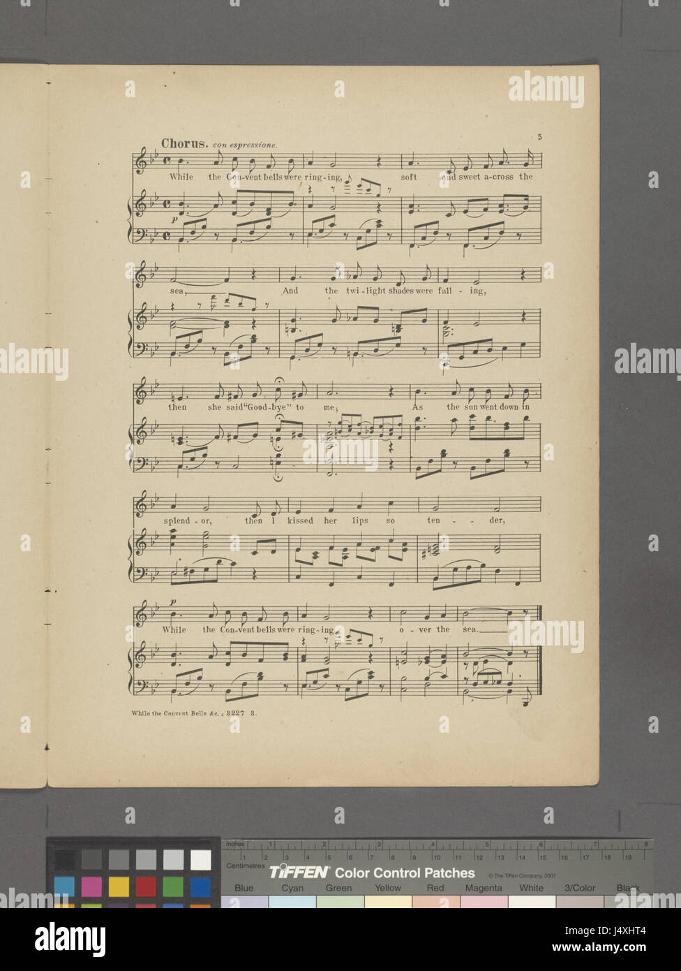 Während die Kloster Glocken wurden (NYPL Hades 1935960 2001225) Stockfoto