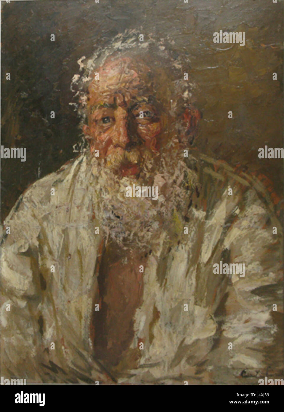 Theodor Catelius „Batranete“ (Alter) ist ein ergreifendes Kunstwerk, das das Thema des Alterns einfängt. In diesem Stück erforscht Cateliu die Komplexität und emotionale Tiefe des Alters und reflektiert sowohl körperliche als auch emotionale Aspekte des Alterungsprozesses. Stockfoto