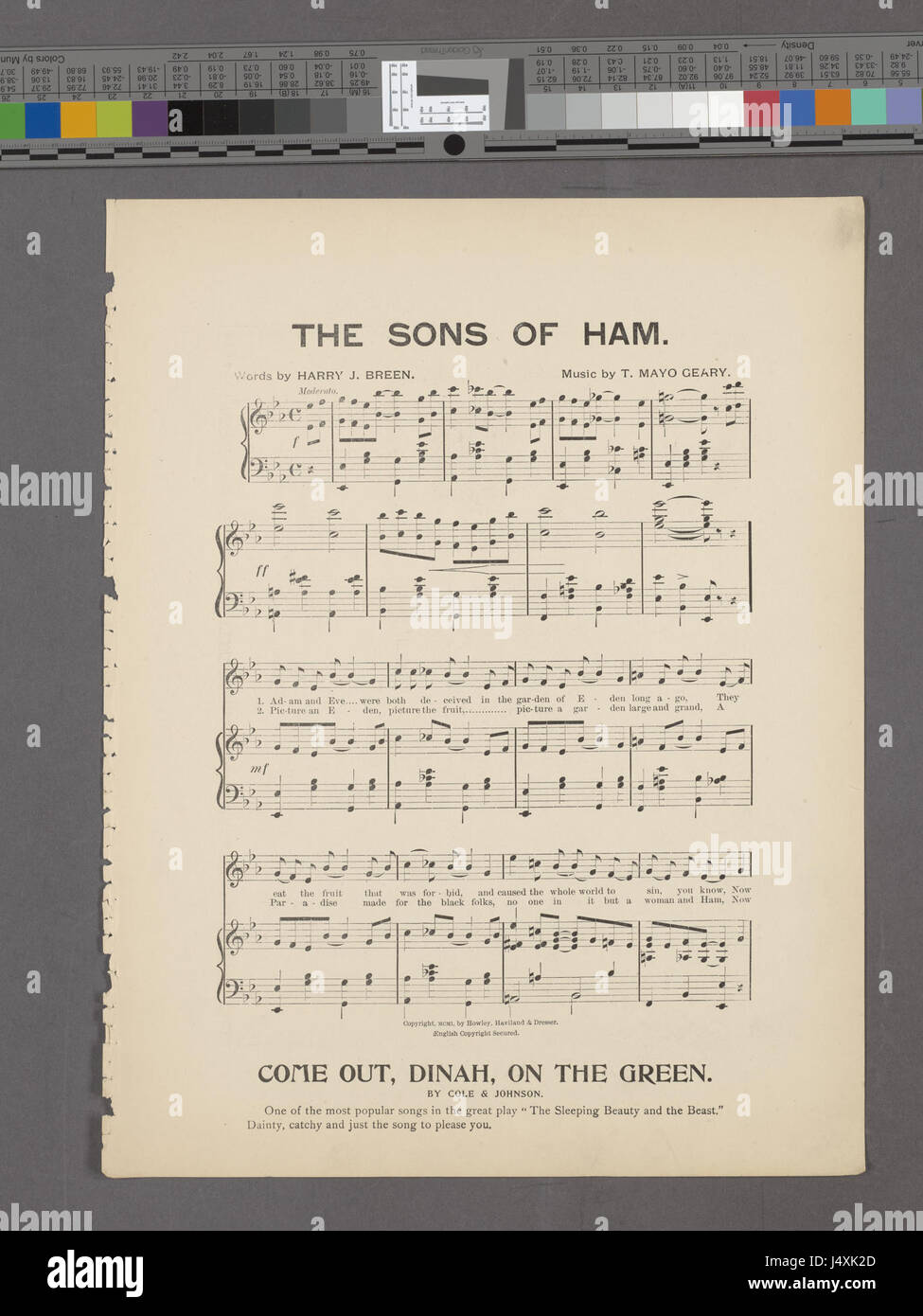 Die Söhne des Schinkens (NYPL Hades 1933974 1999258) Stockfoto