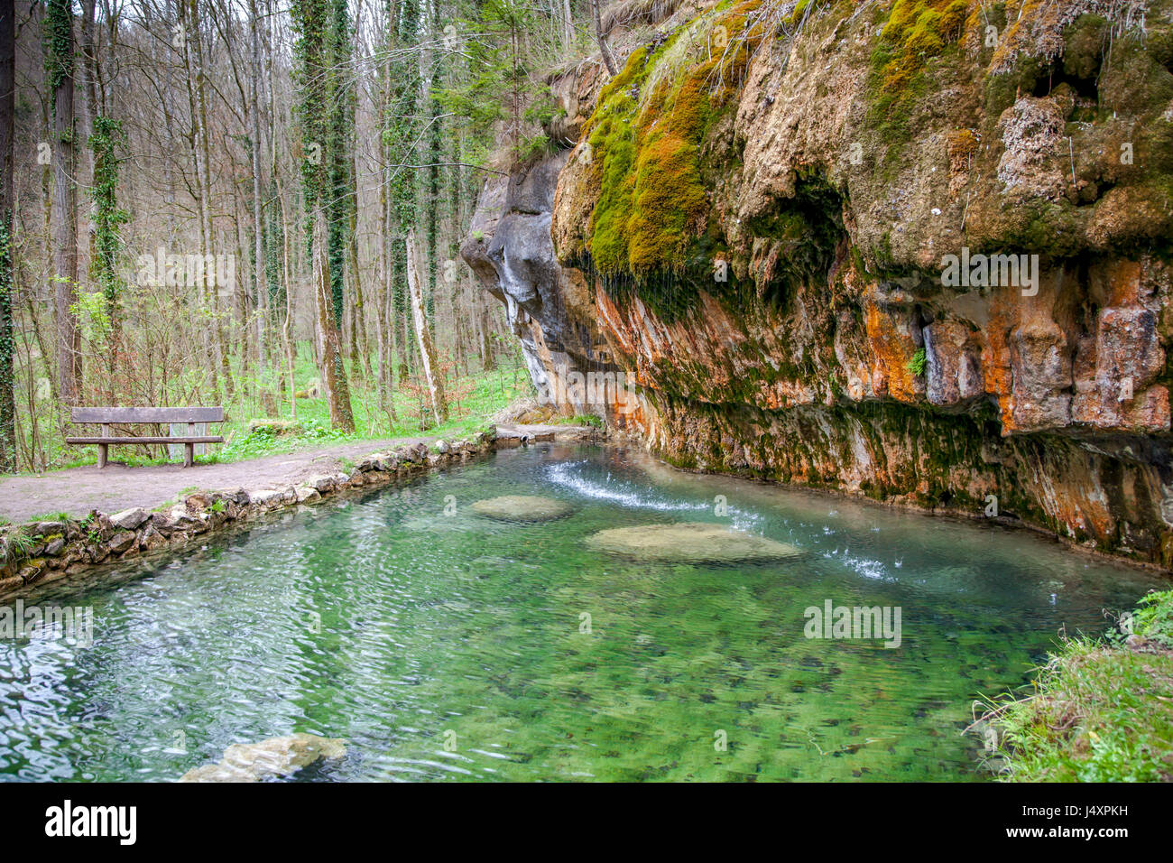 Marscherwald Highlights der Mullerthal Wandern trail kleine Luxemburger Schweiz Echternach Stockfoto