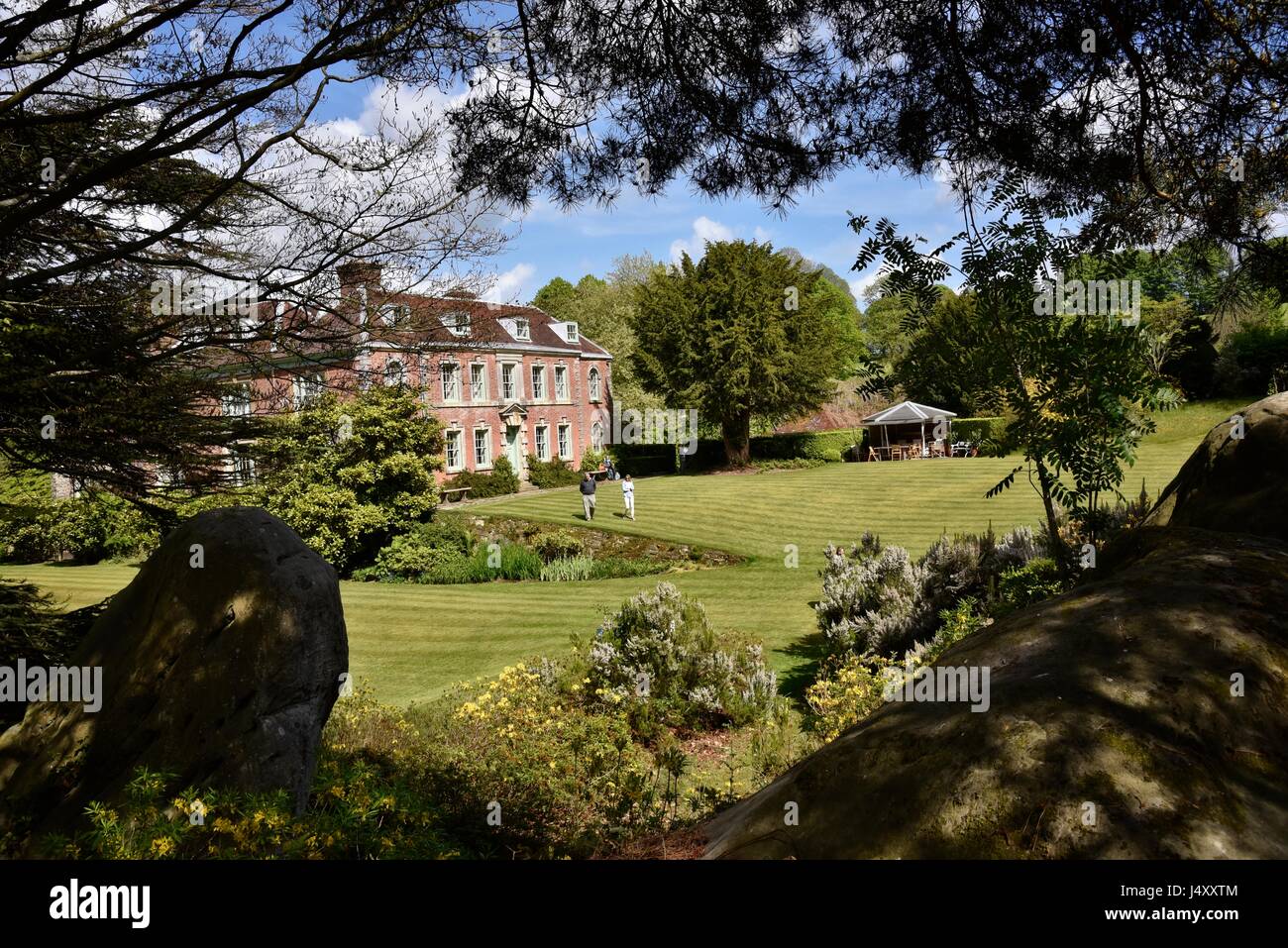 UK Groombridge, Tunbridge Wells, East Sussex Penns in den Felsen. eine frühe 18. Jahrhundert Haus und Garten, gebaut für die Familie von William Penn.. Stockfoto