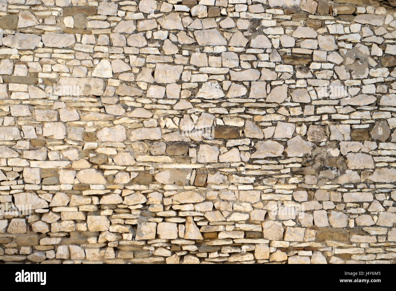 Steinmauer in der alten Stadt Berat, Albanien am 1. Oktober 2016. Stockfoto