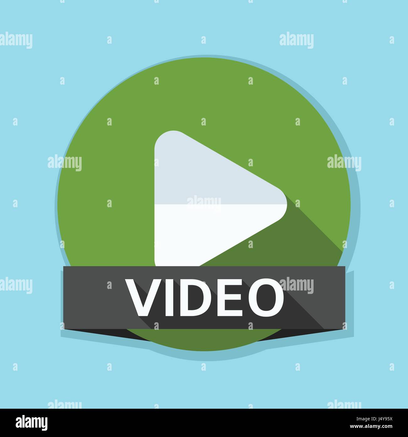 Spielen Video-Taste Abbildung Stock Vektor