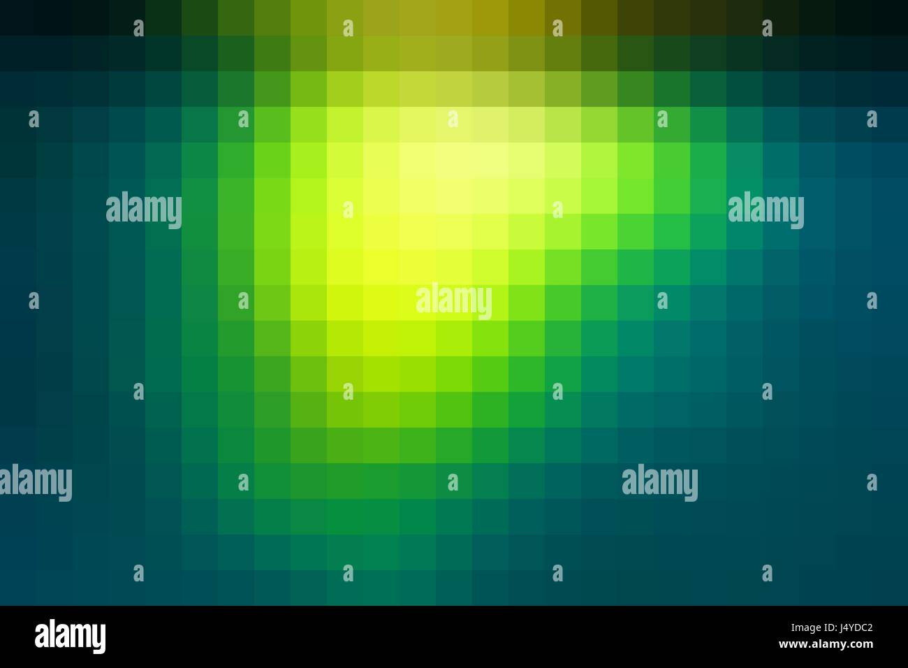 Hell gelb grün abstrakt Vektor quadratischen Fliesen Mosaik Hintergrund Stock Vektor