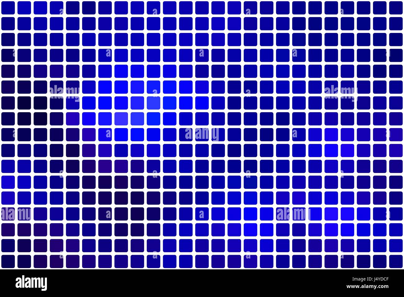 Dunkel blau Vektor abstrakte Mosaik Hintergrund mit abgerundeten Ecken quadratischen Fliesen in weiß Stock Vektor