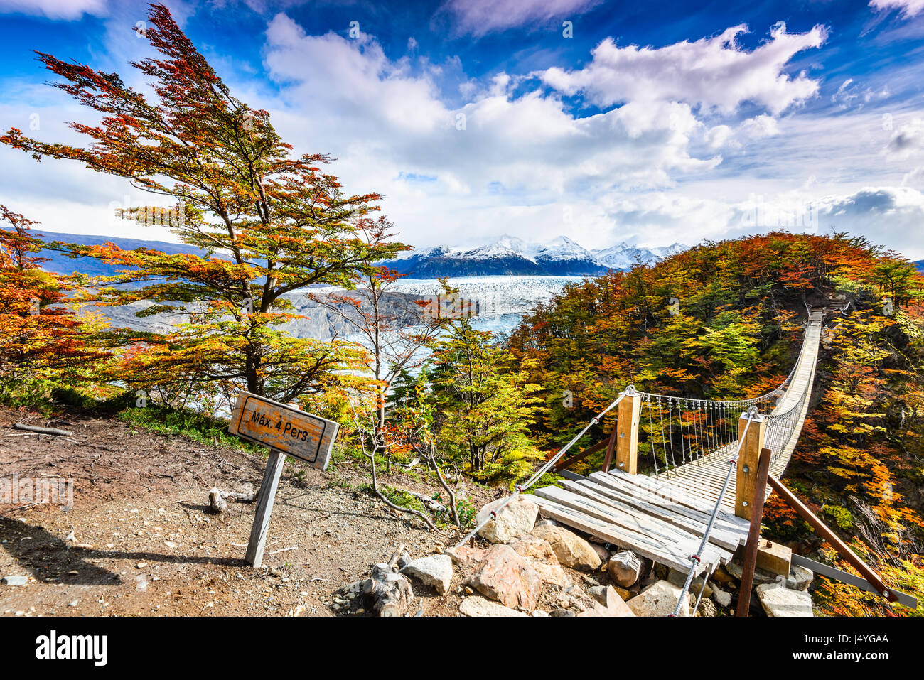Patagonien, Chile - Grey Gletscher ist ein Gletscher in der südlichen patagonischen Eisfeld auf Cordillera del Paine Stockfoto