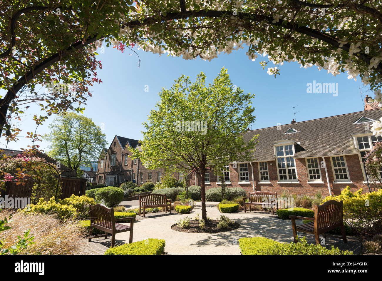 St. Antonius Garten, Peasholme grün, York, North Yorkshire, England, UK Stockfoto