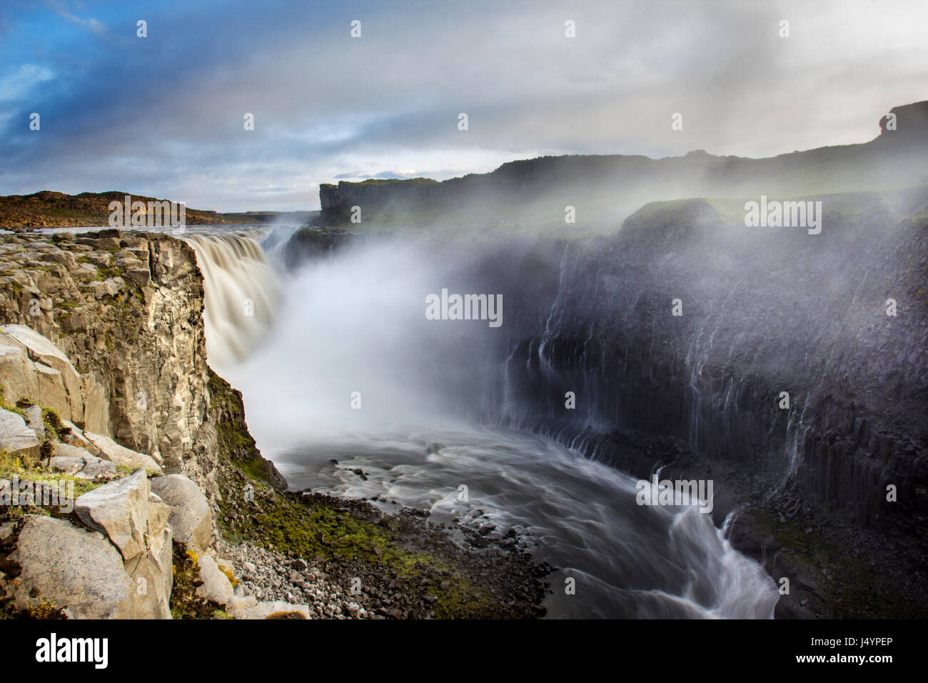 Dettifoss-Wasserfall in Nord-Island Stockfoto